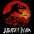 thumbnail image 2 of Men's Jurassic Park Red Sunset Logo  Graphic T-Shirt, 2 of 5