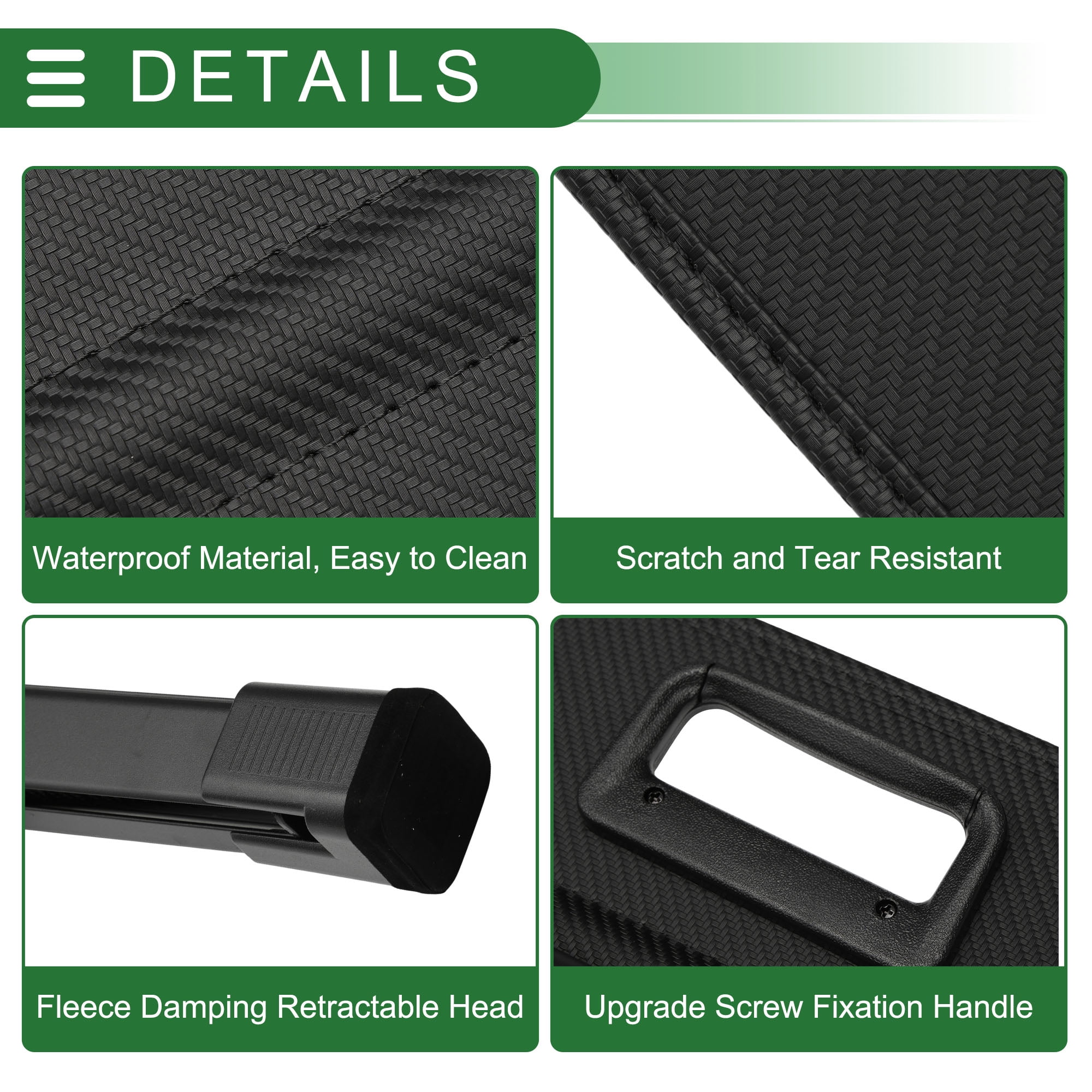 Unique Bargains Retractable Cargo Cover for Hyundai Ioniq 9 Rear Trunk Shade