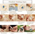 thumbnail image 4 of EIGTHTAIL 3-Pack Mini Embroidery Necklace Kit - DIY Cross Stitch Pendants with Hoops  Beads  Stamped Cloth & Instructions - Perfect Craft Kit for Adults, 4 of 7