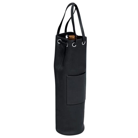 Single Bottle Wine Bag, Black