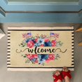 thumbnail image 2 of 4th of July Door Mat,American Flag Flower Indoor Outdoor Non-Slip Patriotic Summer Doormat,Entryway Front Porch Fourth of July Independence Day Welcome Door Mats for Entrance Decor 30" x 17", 2 of 6