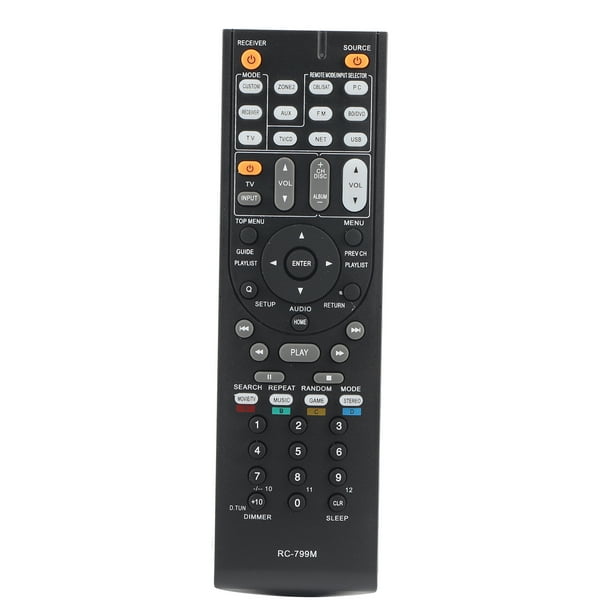 Controlador de control remoto universal Receptor de audio y video RC-799M para Onkyo