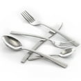 thumbnail image 3 of MegaChef Baily 20 Piece Flatware Utensil Set, Stainless Steel Silverware Metal Service for 4 in Silver, 3 of 7