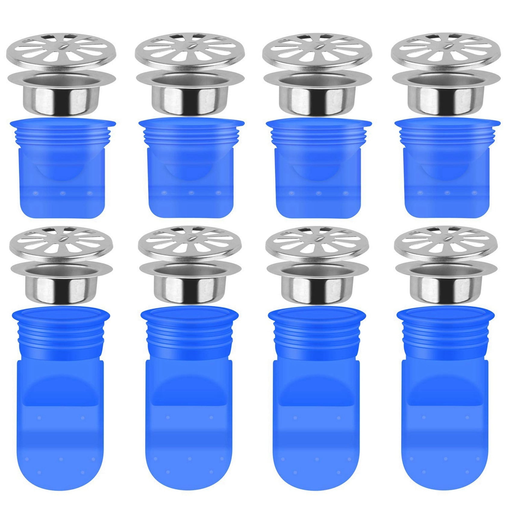 Drain Backflow Preventer 8 Pack, One Way Valve for Pipes Tubes in
