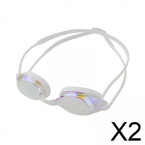 2xGafas De Natación Gafas De Natación Portátiles Para Buceo Deportes Acuáticos Piscina Blancas