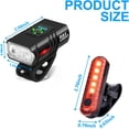 thumbnail image 2 of Juego de luces delanteras y traseras para bicicleta: Luces de bicicleta para montar de noche, recargables por USB, 2 faros LED brillantes, 6 modos de luz, 2 of 5
