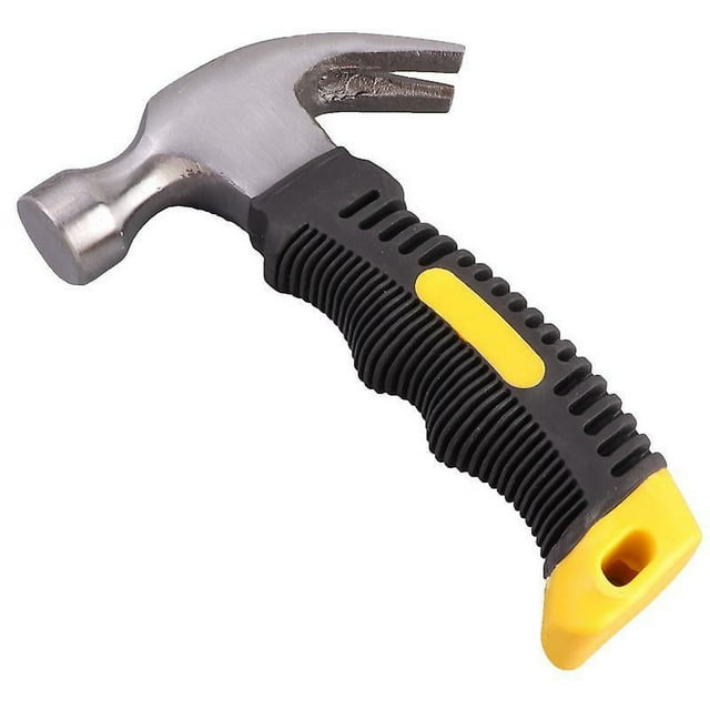 Small Black Framing Hammer for Carpentry, Home Repairs, Construction, and Camping