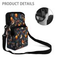 thumbnail image 5 of FUIALDOLG Birds Orange Branches Crossbody Bag for Office, Zippered 2-Layer over Shoulder Bags for Girls and Men Shoulder Bag, 5 of 7