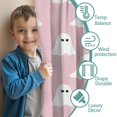 thumbnail image 3 of Blackout Kids Curtains,Pink Halloween Ghosts Childrens Insulated Curtains Set Of 2,Bedroom Essentials,Toddler Room Decor 52x84in(132x213cm), 3 of 5