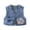 Z86 Blue, variant on Toddler Girls V Neck Denim Vest Kids Button Down Sleeveless Jean Jacket Cute Floral Embroidered Casual Waistcoat for School Daily