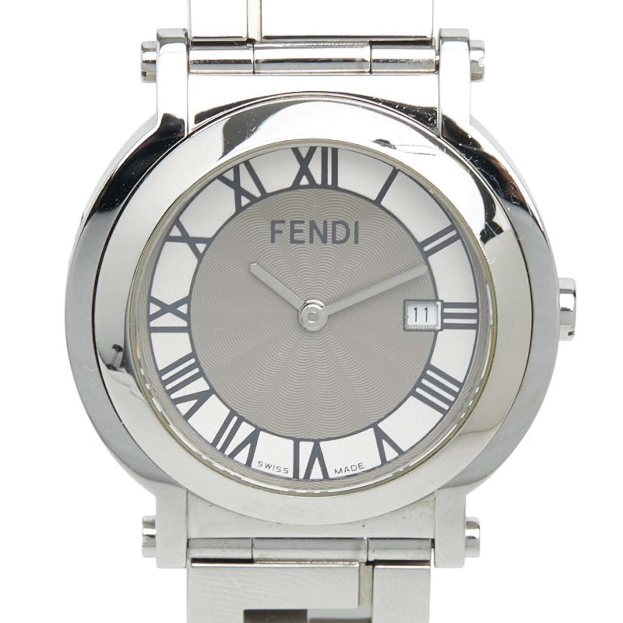 Fendi Orologi 2 Hand Quadro Watch Gray Silver Stainless Steel Fendi Quadro Watch - 6200L | The RealReal main image 2