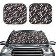 thumbnail image 2 of Salouo Snake And Floral1 Pattern Car Windshield Sun Shade Foldable | Front Windshield Shade for Sun, Heat and UV Rays | Interior Sun Protection-Medium, 2 of 6