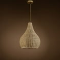 thumbnail image 3 of Home Ceiling Annika 1-Light Rattan Pendant Light - Brown, 3 of 7
