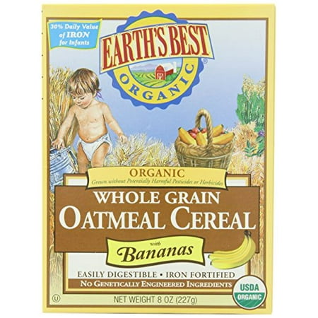 Earth's best oatmeal cereal