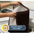 thumbnail image 3 of Muddy Mat® | Super Water Absorbent Door Mat Indoor, Microfiber Quick Dry Chenille Entryway Rug, Slip Resistant Front Door Mat, Indoor Mats for Entryway, Machine Washable Pet Rug, Brown 30"x19", 3 of 4