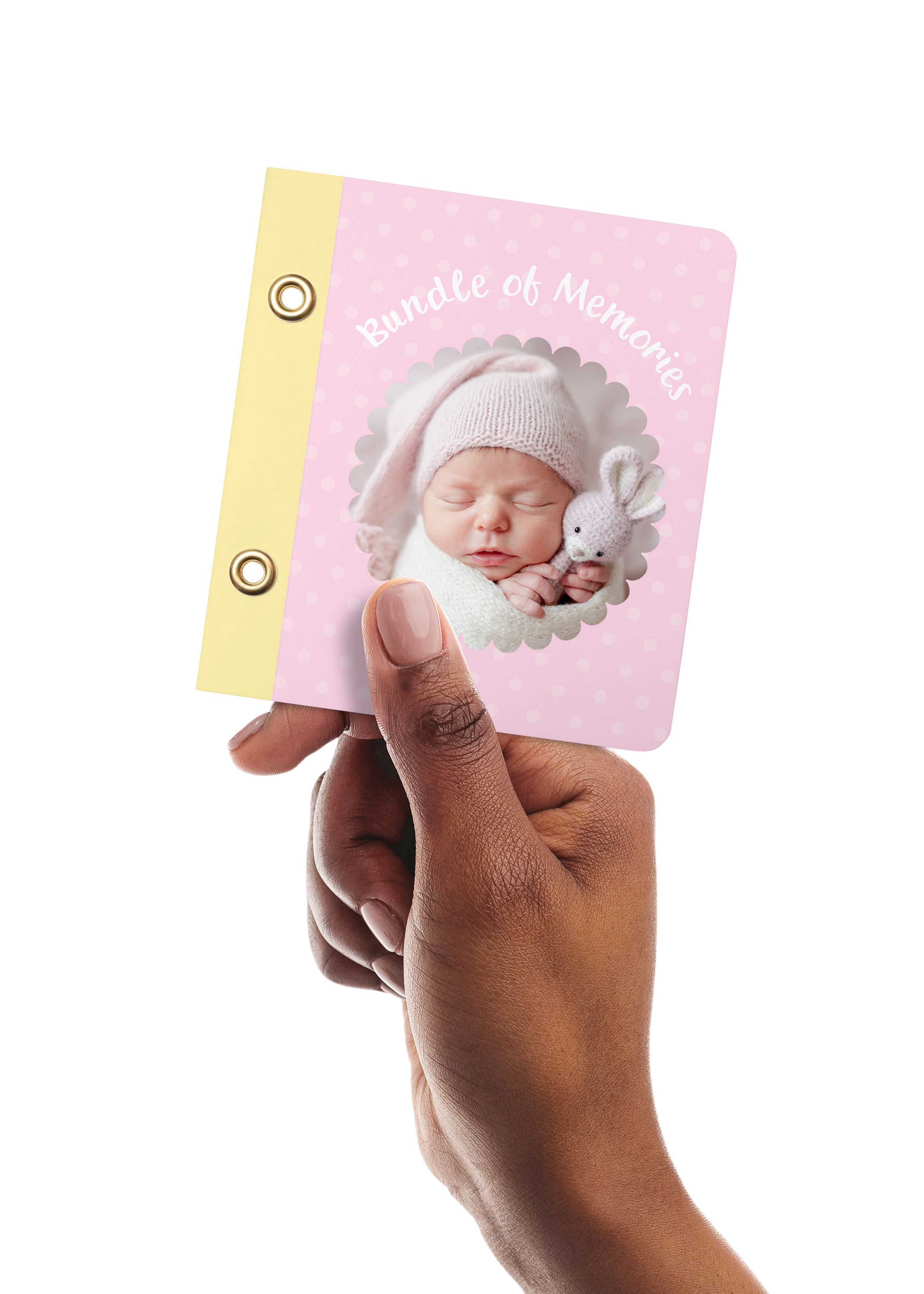 Personalized Pocket-Size Brag Book Photo Album – 4" x 4" Mini Album, 12 Pages