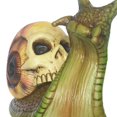 thumbnail image 2 of Halloween Skeleton Snail Resin Crafts Snail Skull Sculpture (Yellow), 2 of 7