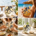 thumbnail image 6 of Artisanal Blue Ringed Octopus Glassware, Octopuses Stemless Wine Glasses, 2D Animal Artisan Glassware Collection for Animal Bar Glass, Octopus Wine Glass, 6 of 8