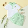 thumbnail image 2 of MEZZALL Boys Outfits Sets Short Sleeve Shirt With Club Embroidery Comfortable Casual Sportswear For Toddler Baby Dailywear Fashionable / 2-3 Years, 2 of 8