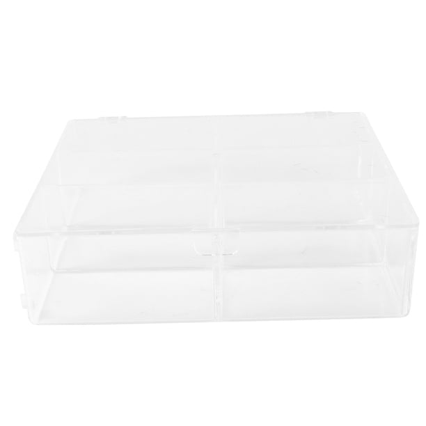Caja de almacenamiento transparente para el hogar (1 unidad), estante de exhibición, estante de escritorio, caja para juguetes.