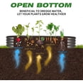thumbnail image 2 of Raised Garden Bed 3Pcs 5ft Oval Galvanized Metal Planter Box, 60"D x 29"W x11"H,Silver, 2 of 6