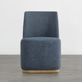 thumbnail image 3 of CHITA Modern Dining Chairs with Casters&Wood Base Set of 2, 3 of 5