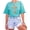 Seafoam Shirt, variant on Ink-Printed Image NOT Quilt - He Is Risen Cross Shirt for Women Easter Graphic T-Shirt Blue Jean Shirt Adult Large