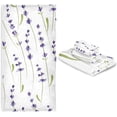 thumbnail image 7 of Coolnut Purple Lavender Towel Set of 3 with Bath Towel, Hand Towel and Wash Cloth, Soft, Quick Drying and Comfortable Winter Towels for Bathroom Kitchen Home Travel Hotel Gym Washcloth Gift, 7 of 7