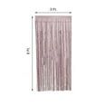 thumbnail image 3 of Efavormart Sparkling Metallic Foil Fringe Curtain 3ft x 8ft - Dusty Rose, 3 of 6