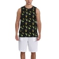 thumbnail image 6 of Rocae Bee Floral for Men's Basketball Jersey Lightweight and Breathable Athletic Tank Top,Quick-Drying Sports Jersey 3X-Large, 6 of 9