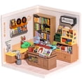 thumbnail image 1 of Miniature House ROBOTIME DIY Store a escala 1:24 con luz LED, 1 of 9