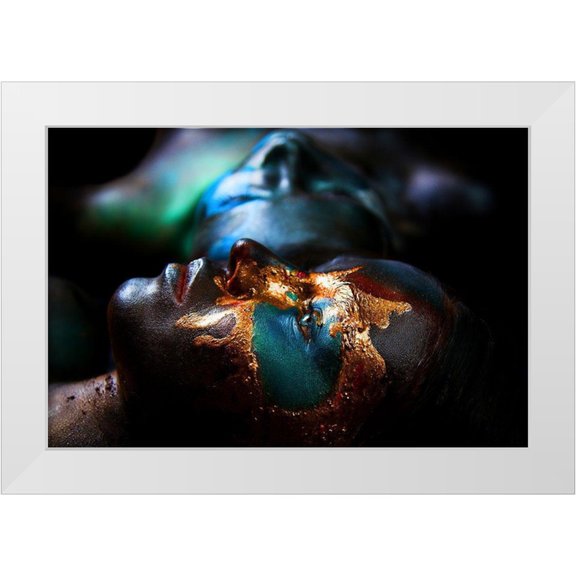 Kovalev, Ivan 14x11 White Modern Wood Framed Museum Art Print Titled - Two continents. Yellowstone.