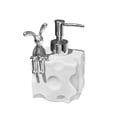 thumbnail image 1 of Soap Dispenser Hand Soap Liquid Dispenser Sturdy Lotion Dispenser Bottle Ceramic Small Bunny, 1 of 9