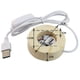 thumbnail image 3 of Base de bola de cristal luminosa de madera maciza, luz de noche de madera, portalámparas redondo, luz blanca cálida, lámpara de mesa con enchufe USB, LED de 1 m de largo, 3 of 6