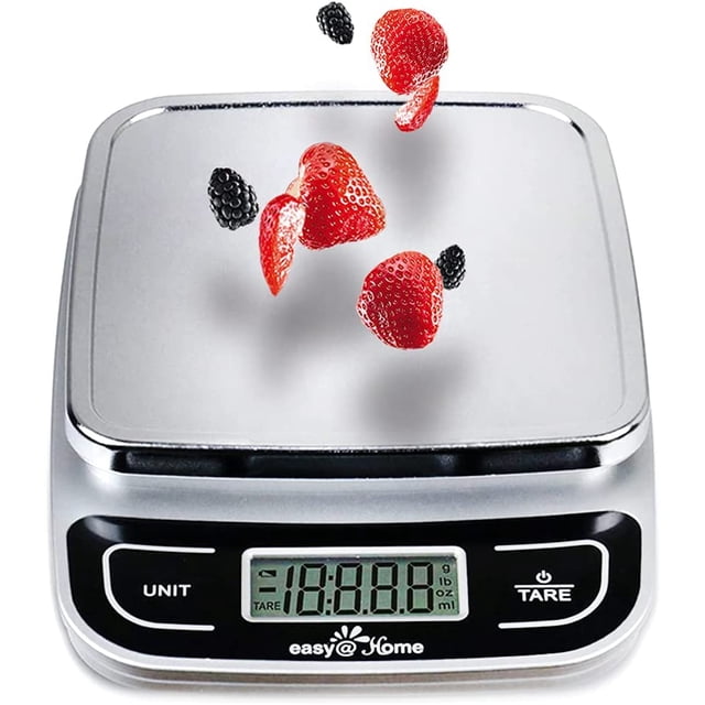 Bascula de Cocina Digital Easy@Home EKS-202 para Alimentos Alta Precisión Máxima Capacidad 5.8 kg Uso Fácil Gris Easy@Home EKS-202