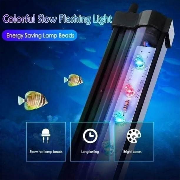 wnpxqnt Aquarium LED Lamp Colorful Light Color Changing Bubble