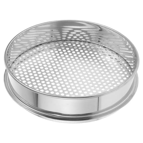 Stainless Steel Sieve Garden Soil Sifter Soil Dirt Sifter for Gardening Garden Sieve Fine Mesh Stainless Steel Soil Sifter