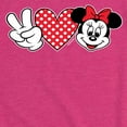 thumbnail image 3 of Mickey & Friends - Peace Love Minnie - Toddler And Youth Girls Short Sleeve Graphic T-Shirt, 3 of 5