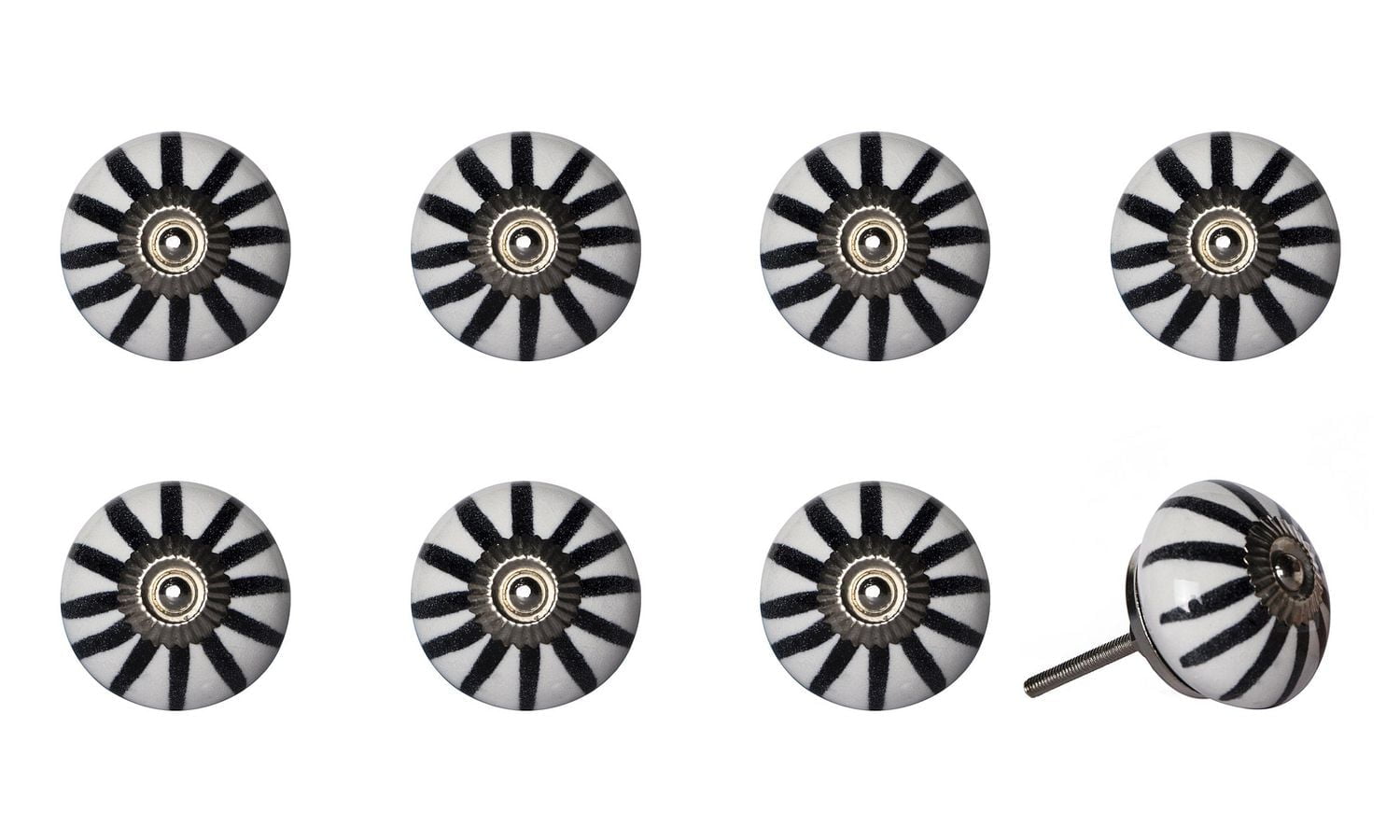 KNOB-IT VINTAGE HANDPAINTED CERAMIC KNOBS (8 Pack) K000001