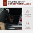 thumbnail image 4 of Trottinette Pliable pour Genoux Marchette Directionnelle Freins Doubles Hauteur Réglable Béquille Alternative Aide à la Mobilité Rouge, 4 of 6