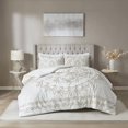thumbnail image 1 of Violette Couette en Coton Chenille 100 % Tufté - Design Médaillon Boho, Luxe Moderne, 1 of 15