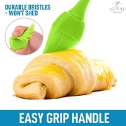 Zulay Kitchen 4 Pieces Assorted Pastry Brush Heat Resistant Silicone Basting Brush Flexible Bristles