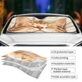 thumbnail image 5 of Fuzoiu Sleeping Cat In Blanket Print Car Windshield Sun Shade,Block Uv Rays Sunshade,Foldable Front Window Sun Visor Protector for Car,SUV,Truck-Keep Vehicle Cool-Sleeping Cat In Blanket, 5 of 8