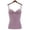 Purple, variant on Blouses for Women Slim Padded Camisole Top Modal Fixed Cup Thin Strap Tank Perfect for Layering Comfortable Milk Silk Blend White L
