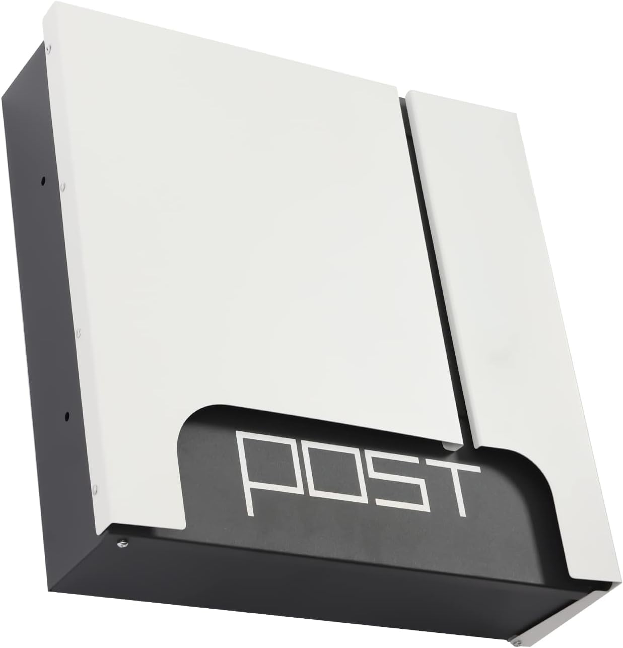 Wall Mounted Mailbox, 14 * 4 * 14In Large Capacity Locking Mailbox for Outside, Modern Metal Post Box for Newspapers,Letters