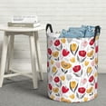 thumbnail image 5 of Picia Tulips Flowers Large Laundry Basket, Waterproof, Freestanding Laundry Hamper, Collapsible Tall Clothes Hamper with Extended Handles-Small, 5 of 8