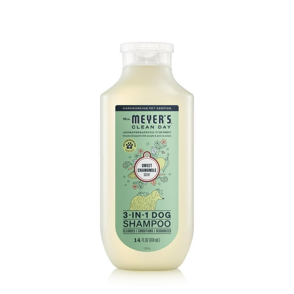 Champú para perros MRS. MEYER'S CLEAN DAY 3 en 1 con manzanilla dulce 414 ml