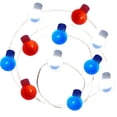 thumbnail image 2 of kladzum Red White and Blue Lights Remote Control String Plug In Indoor Outdoor String Lights, Ideal for Any Patriotic Decorations & Independence Day Decorations, 9.84 Ft String Lights on Clearance, 2 of 6