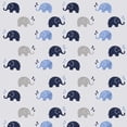 thumbnail image 3 of Juego de Baberos Bacati Elephants Azul Gris Muselina 4 Unidades, 3 of 6