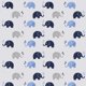 thumbnail image 3 of Juego de Baberos Bacati Elephants Azul Gris Muselina 4 Unidades, 3 of 6